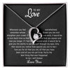 To my Love - Heart necklace