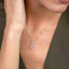 Luxus birthstone necklace - Infinity heart