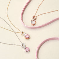 Luxus birthstone necklace - Infinity heart