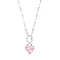 Luxus birthstone necklace - Infinity heart - Gold