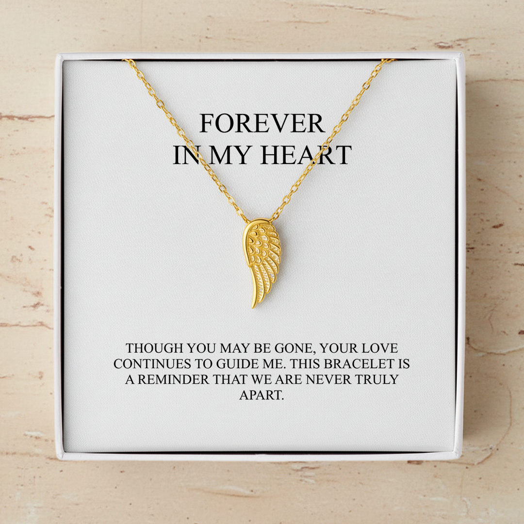 An Angel Forever in my Heart - Angel Wing Necklace