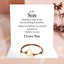 Family bracelet - To my Son or Daughter - Gold