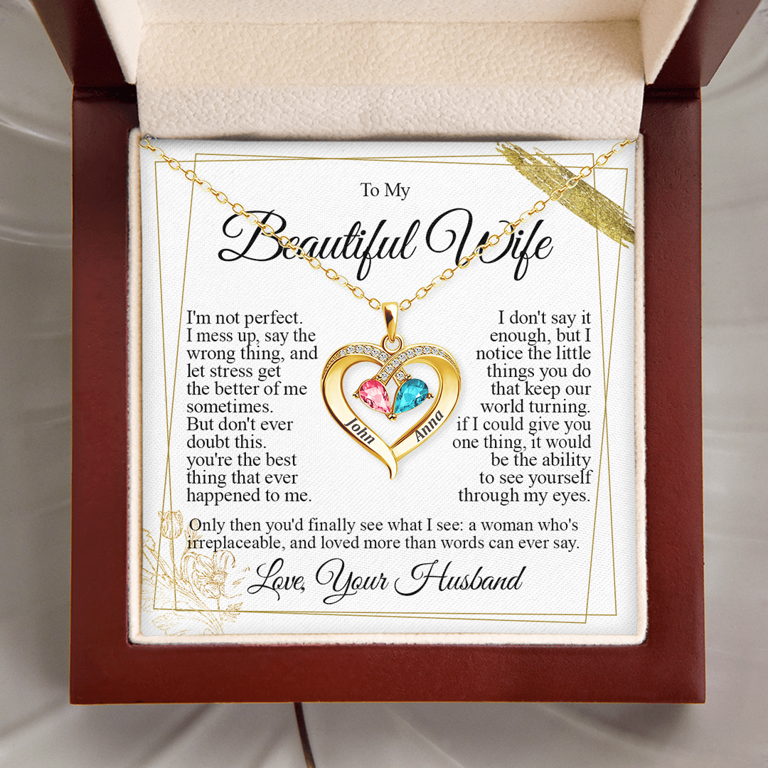 To my Wife - Family necklace