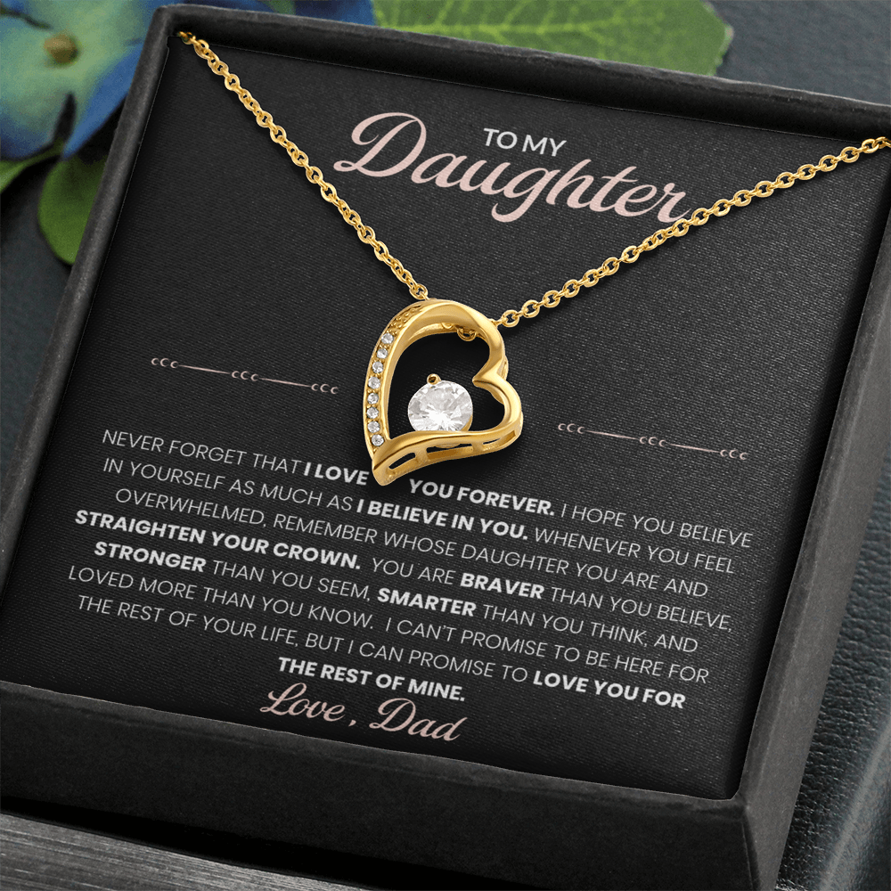 To My Daughter – Forever Love Knot Necklace