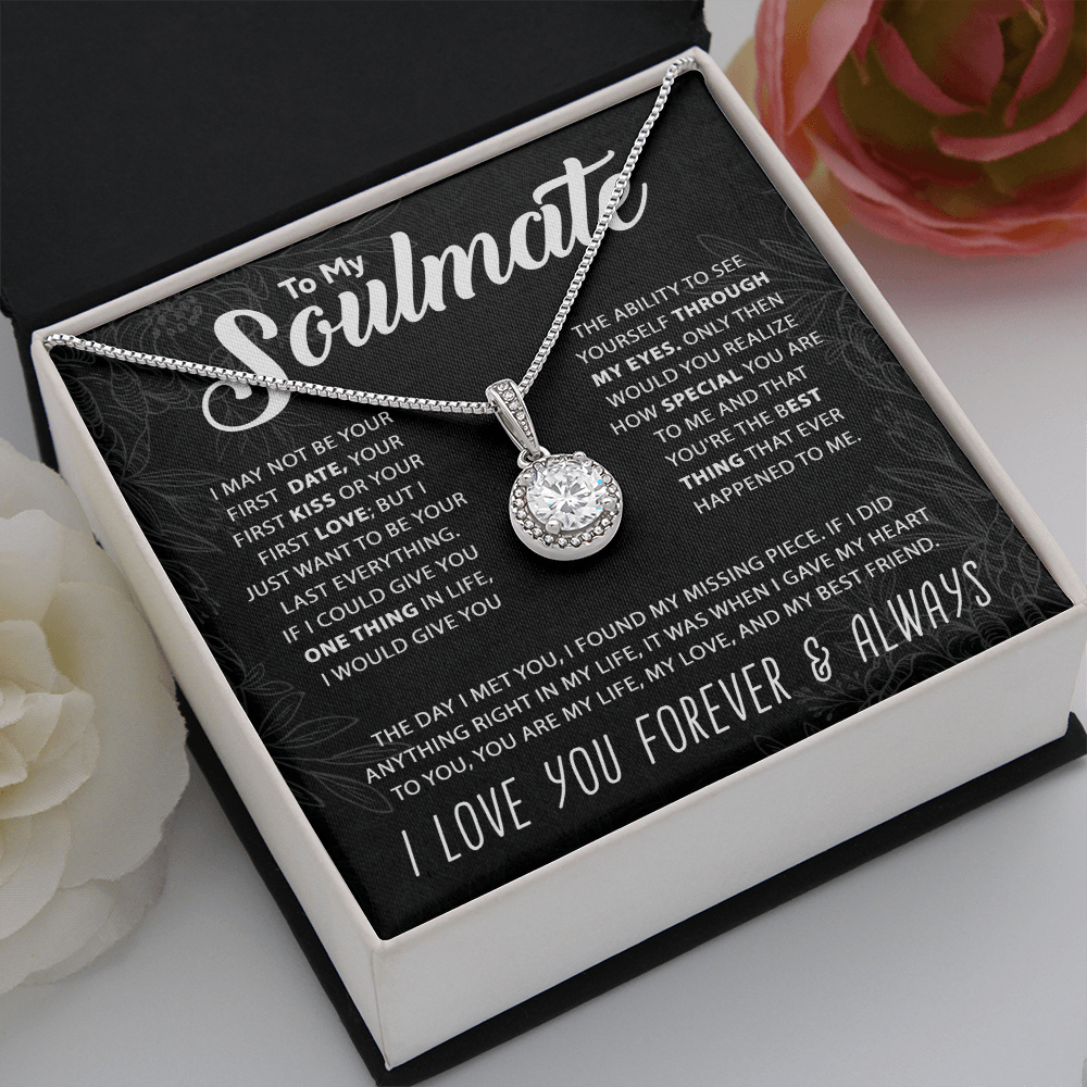 To My Soulmate - Forever and Always Heart Necklace