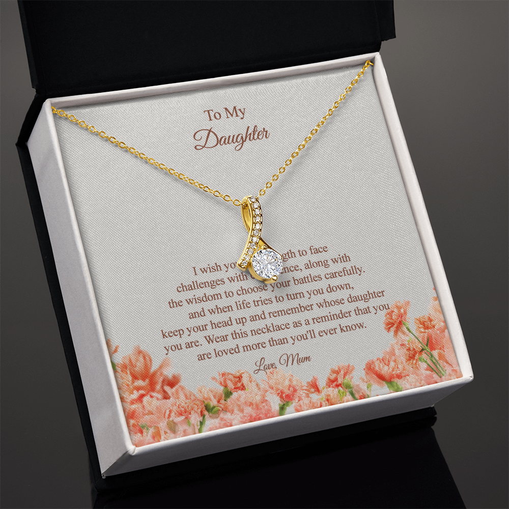 To my Daughter - I wish you the strength and wisdom, Love Mum