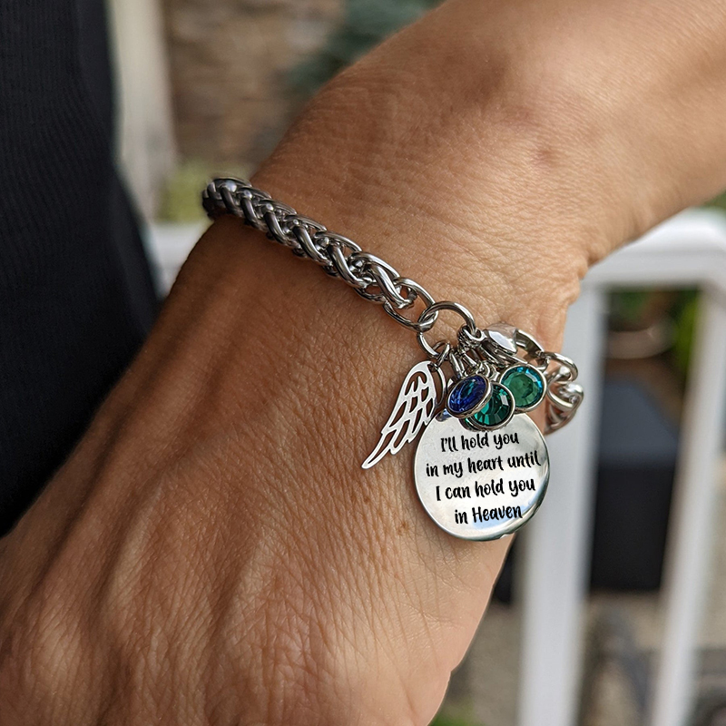 Memory Bracelet - I will hold you forever in my heart