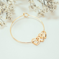 Memory bracelet - Always in my heart - Rose Gold