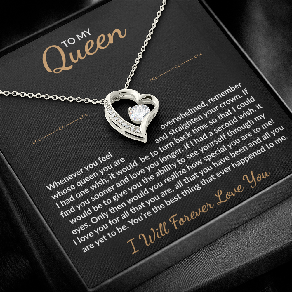 To My Queen - Heart Necklace