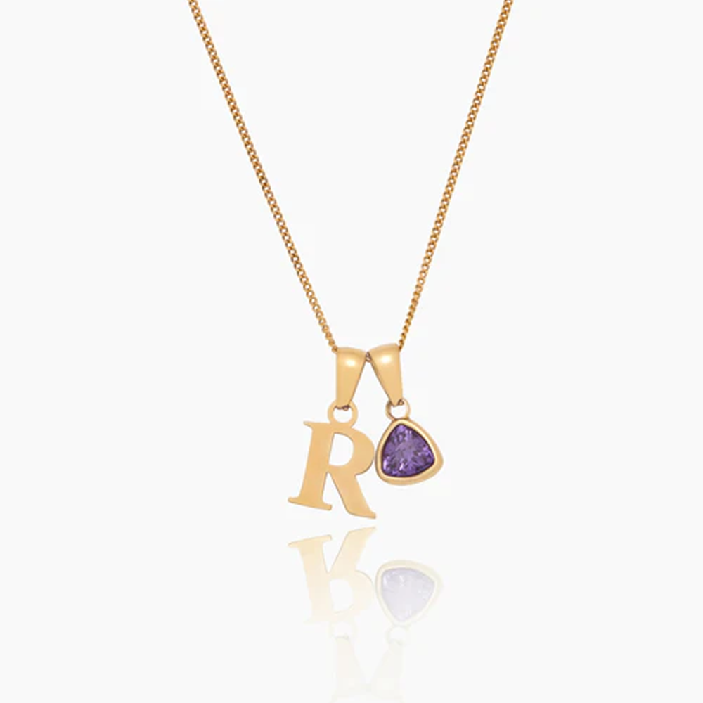 To my Daughter - Birthstone Love Letter Necklace
