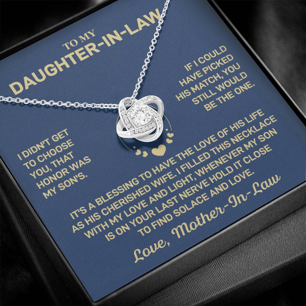 To my Daughter-in-law - Solace and love necklace