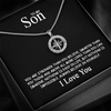 To my Son - Love compass necklace