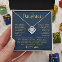 To my Daughter - Love knot necklace