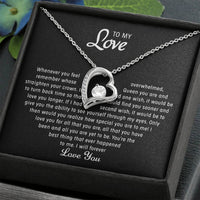 To my Love - Heart necklace - Gold