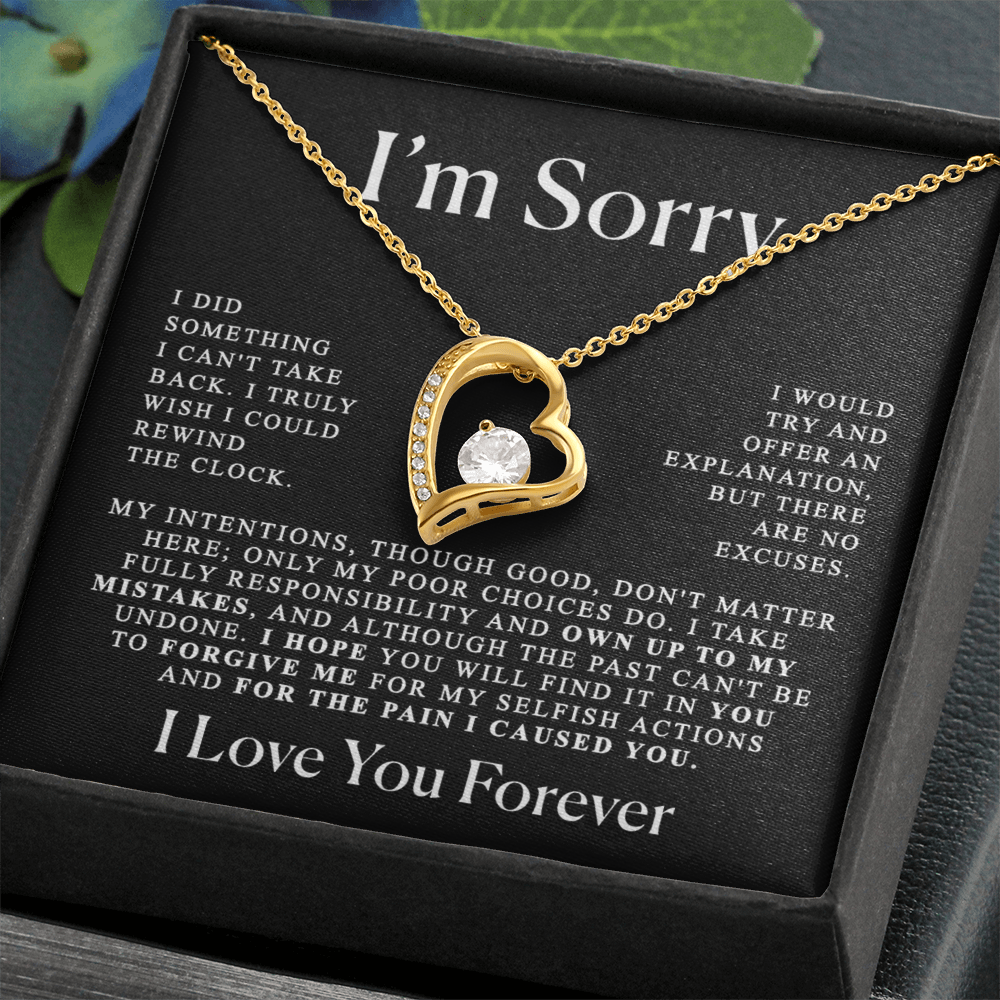 Apology Gift Heart Necklace - Forever Love