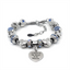 A piece of my heart is in heaven - Heart bracelet - Blue