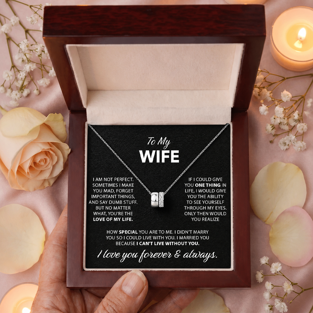 To My Wife - Two Distinct Rondelle Pendant