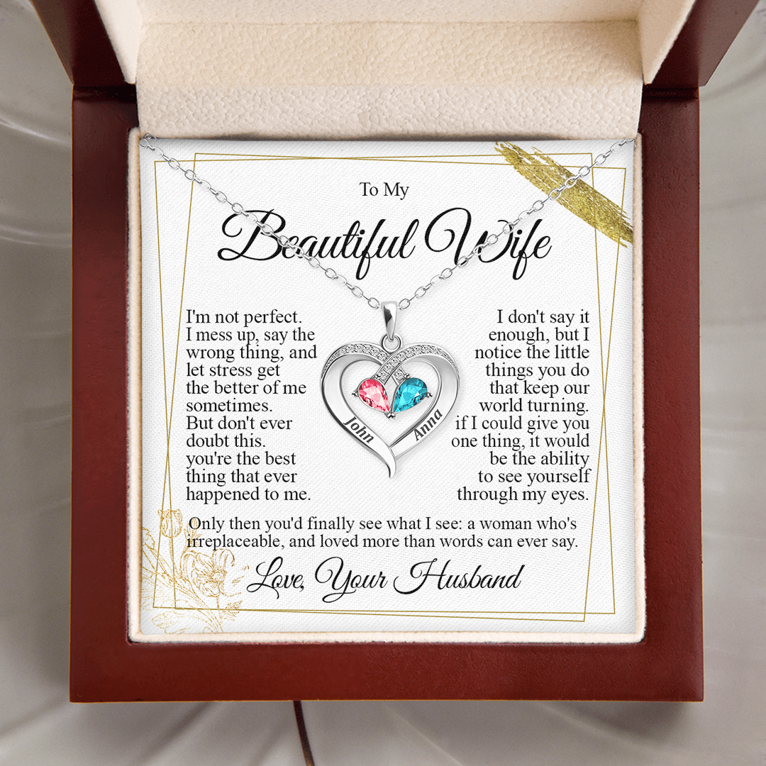 To my Wife - Family necklace