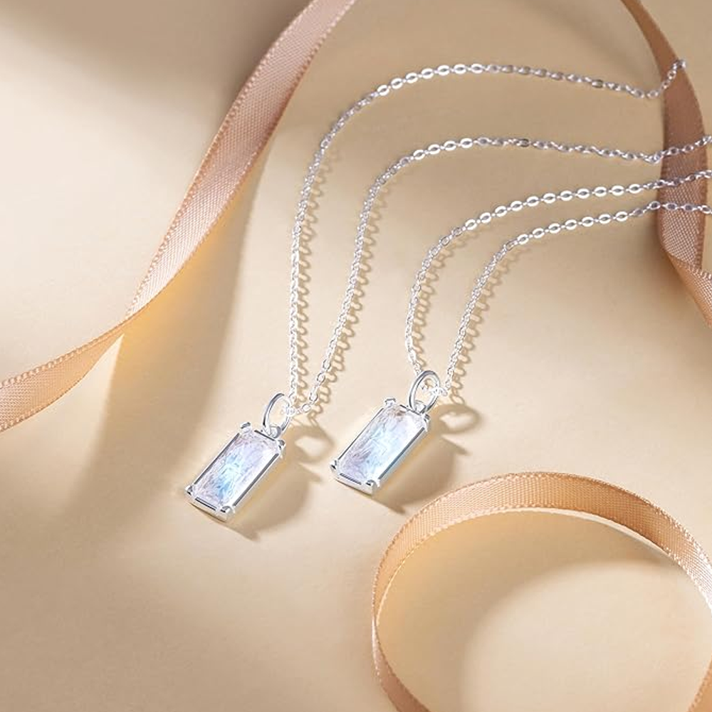 To my Wife - Moonstone Love Necklace