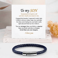 To my Son - Premium leather bracelet