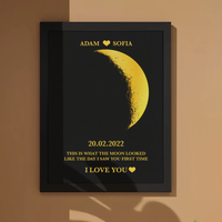 Custom Moon Phase Canvas