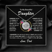 To my Daughter - Love compass necklace