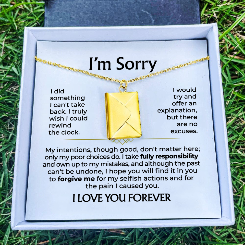 I’m Sorry - Love Letter Necklace