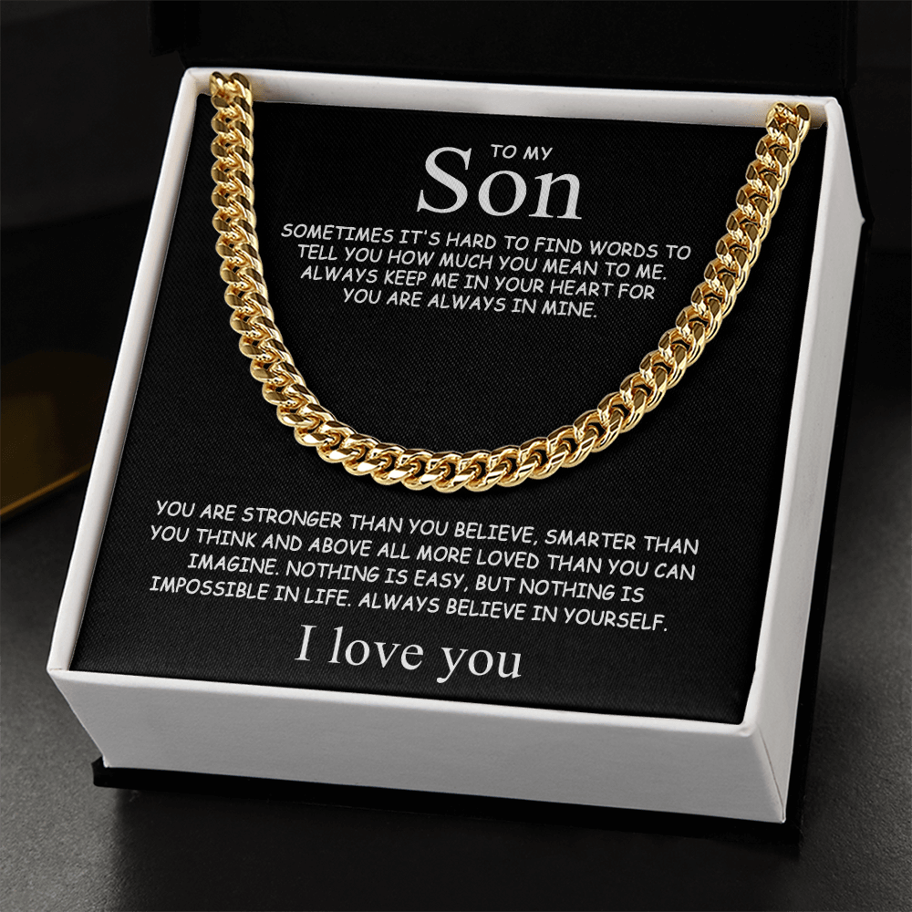 To my Son - Always believe in yourself - Gold