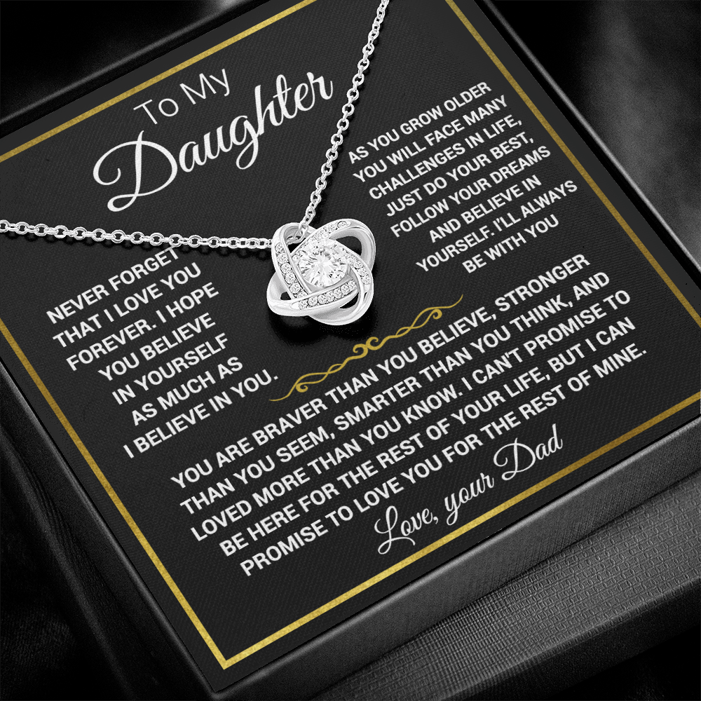 To my Daughter - Knot necklace