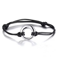 To my Son - Circle bracelet - Black