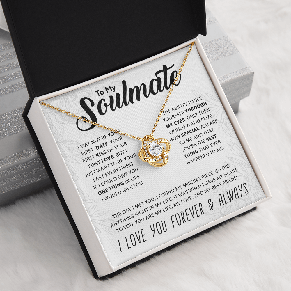 To My Soulmate - Knot Necklace