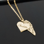 A piece of my heart - Heart angel necklace - Gold