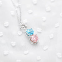 Luxus birthstone necklace - Infinity heart