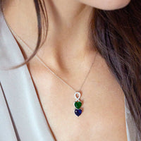 Luxus birthstone necklace - Infinity heart