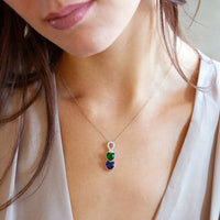 Luxus birthstone necklace - Infinity heart