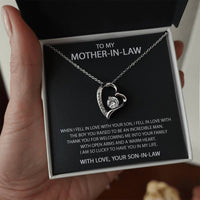 To my Mother-In-Law - Heart necklace