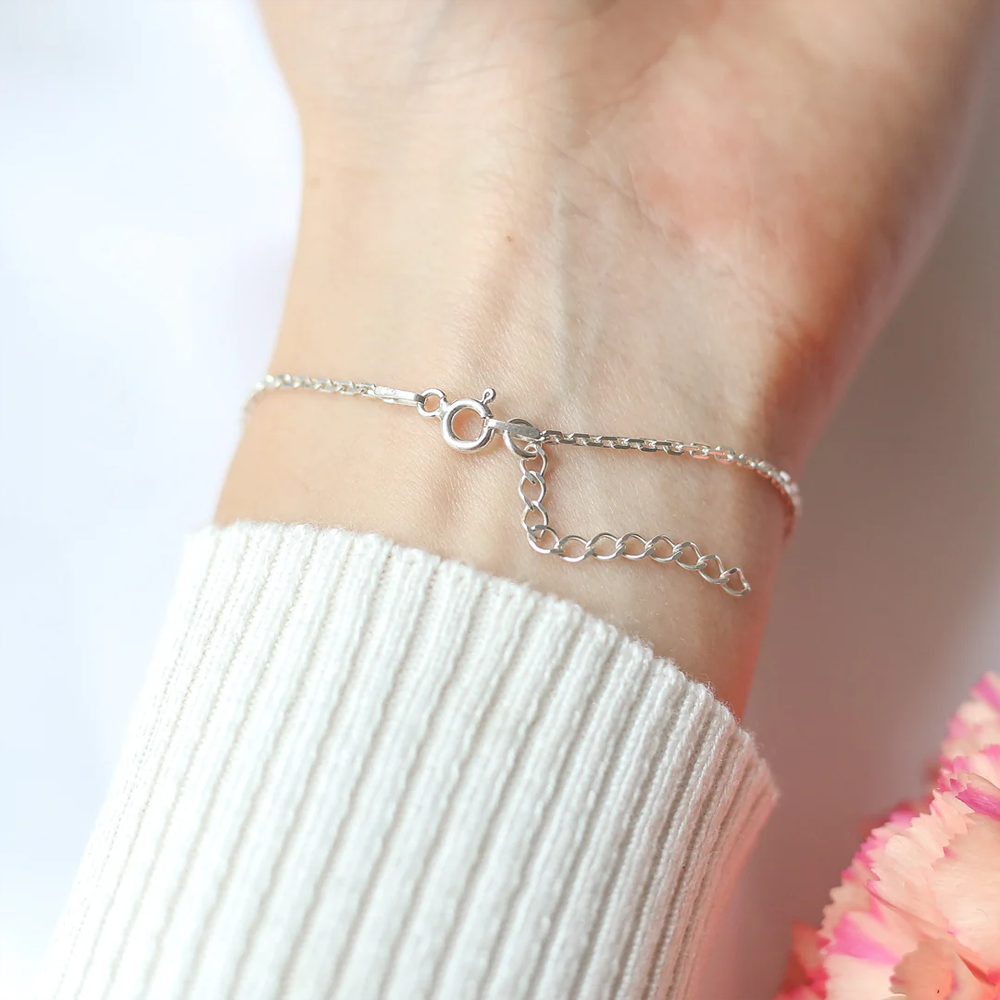 To my Daughter - linked together hearts bracelet