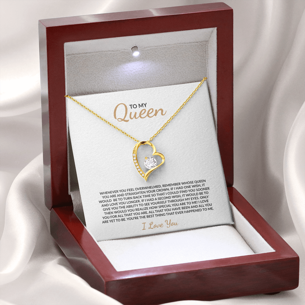 To my Queen - The Best Thing Ever Happened To Me, Heart Necklace