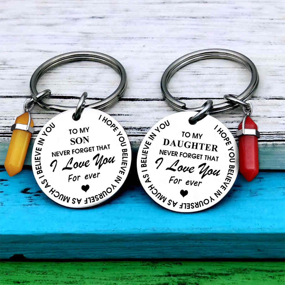 Family keychain - Never forget my love