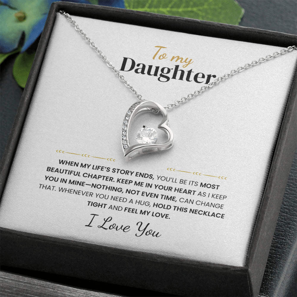 To my Daughter - Love Knot Necklace
