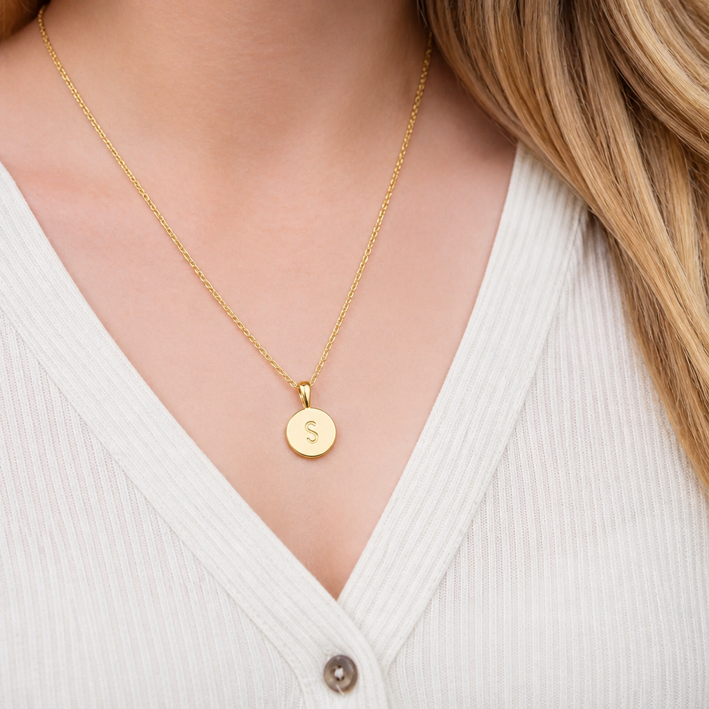 Apology Gift For Her - Name Initial Letter Necklace