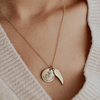 Memorial Flower necklace - Gold