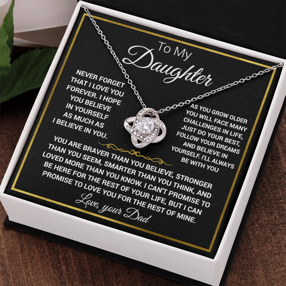 To my Daughter - Knot necklace