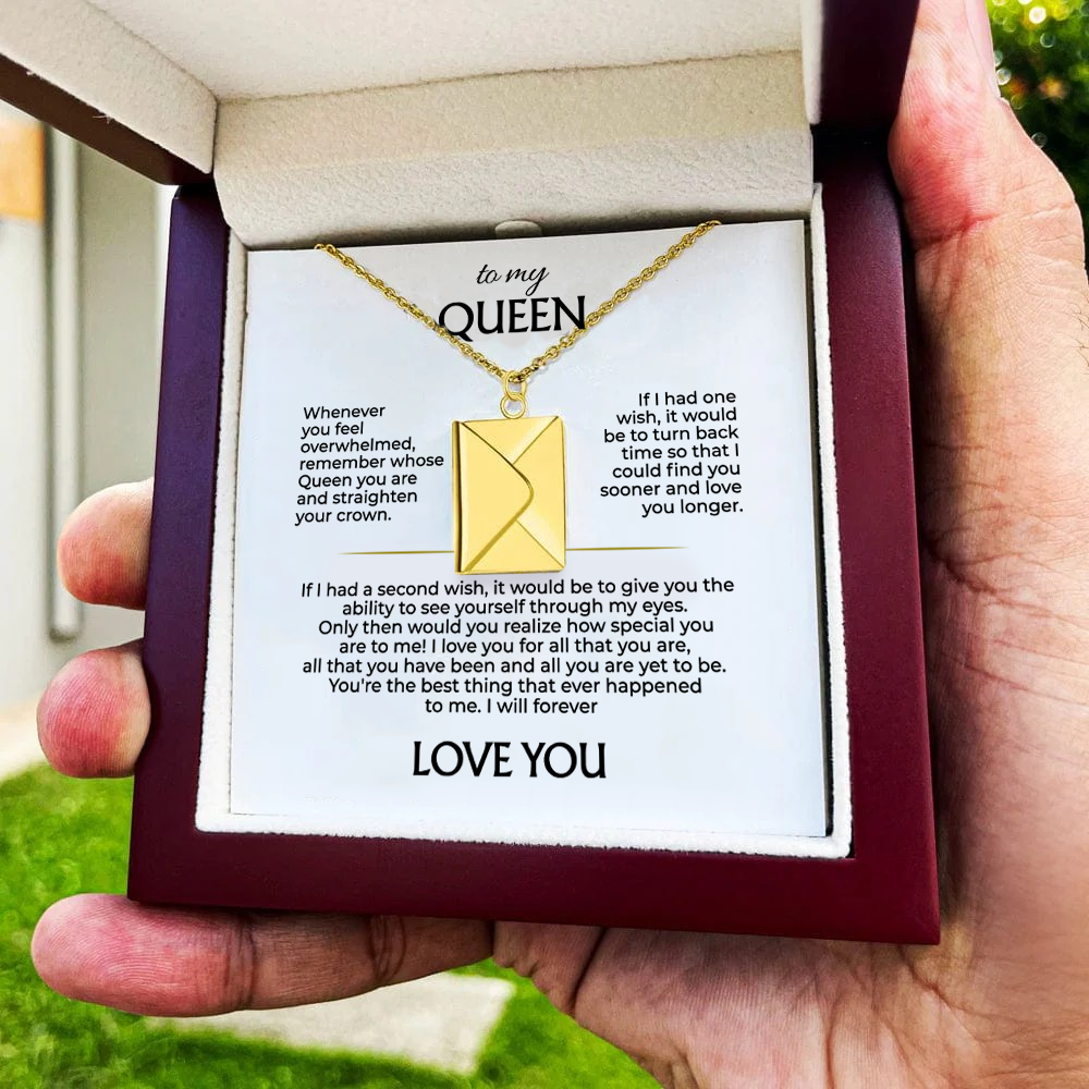 To My Queen - Love Letter Necklace