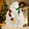 Acrylic bears - personalized family puzzle decoration