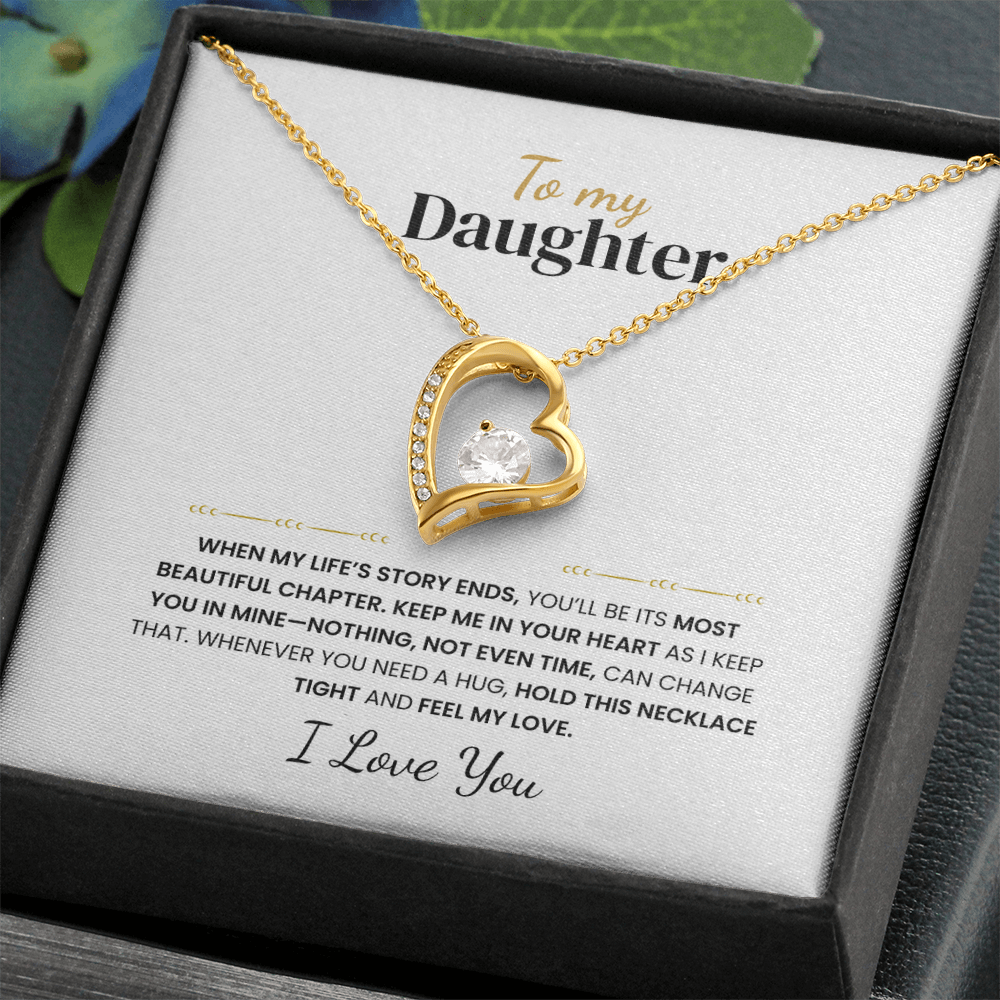 To my Daughter - Love Knot Necklace