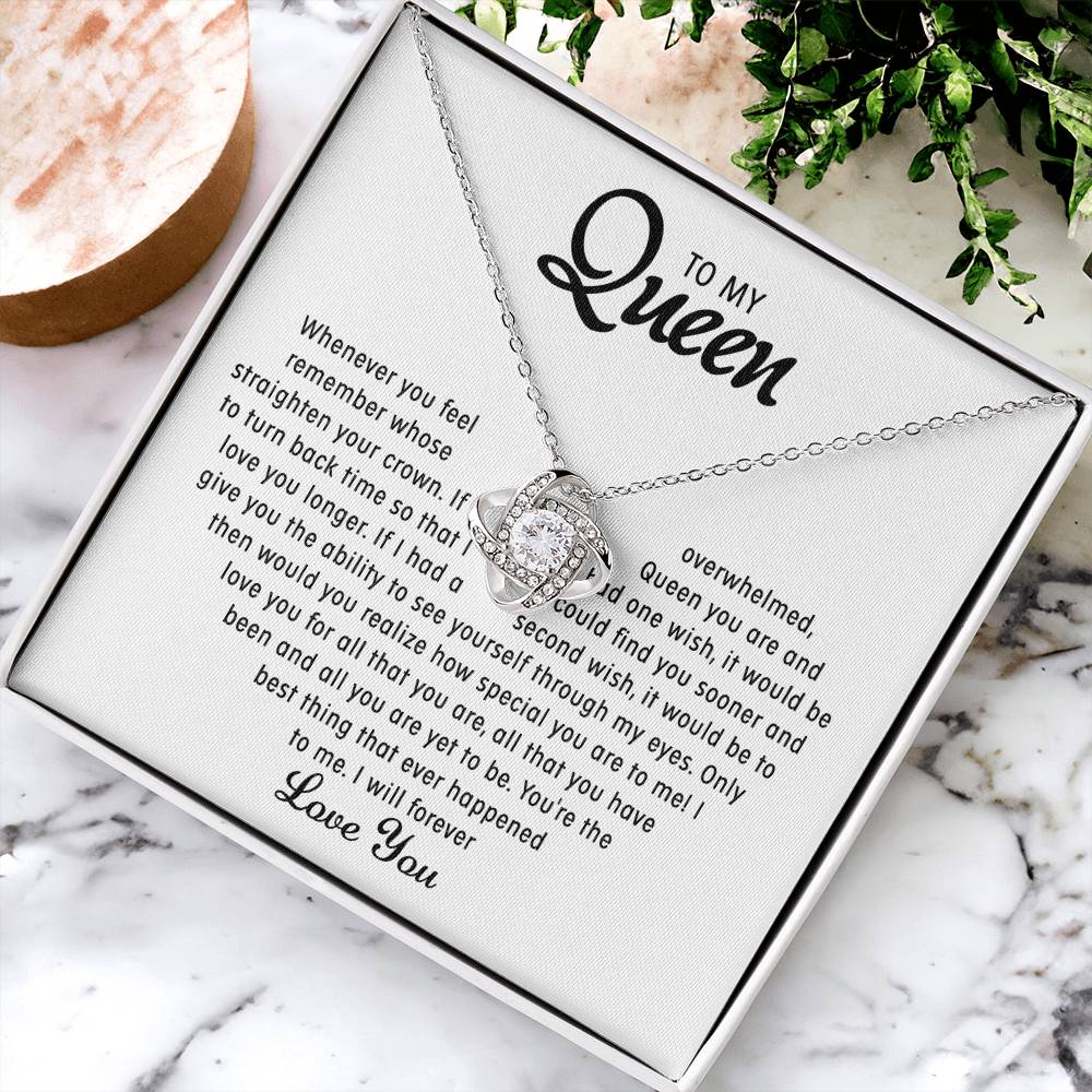 To my Queen - Love pendant necklace