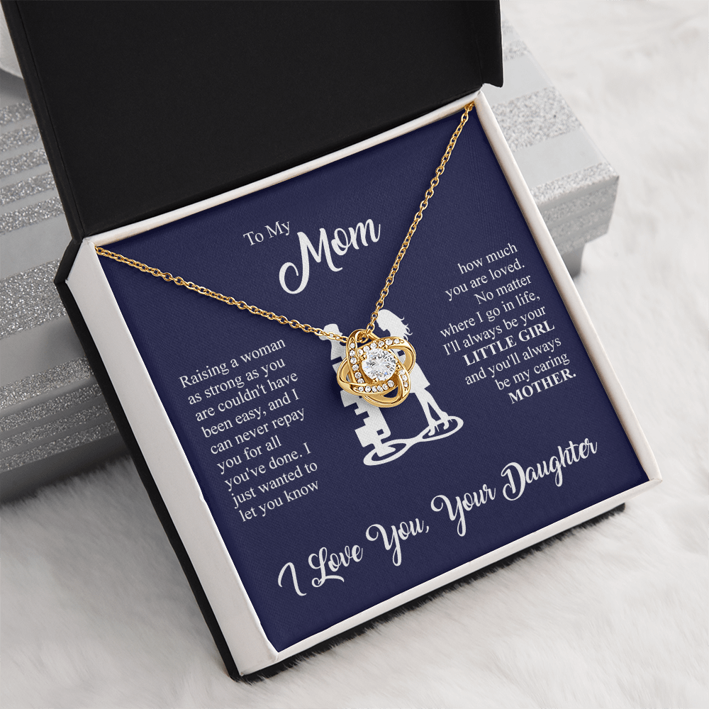 To my Loved Mother - Knot Necklace - Gold