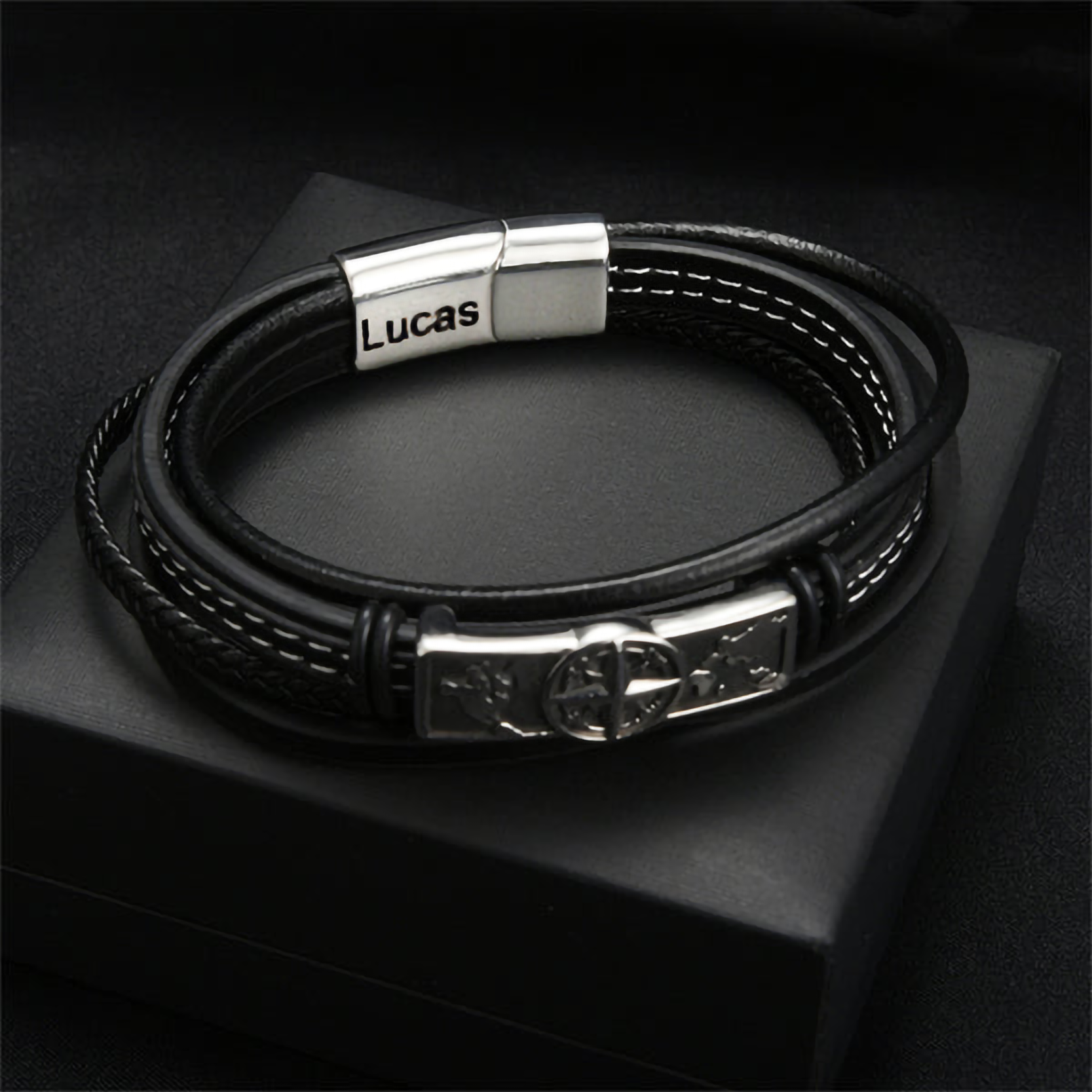 To my Son - Compass bracelet