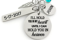 Memorial Necklace - I will hold you in my heat